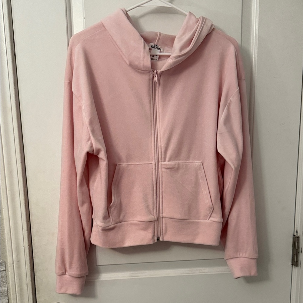 Pink Zip-Up Hoodie